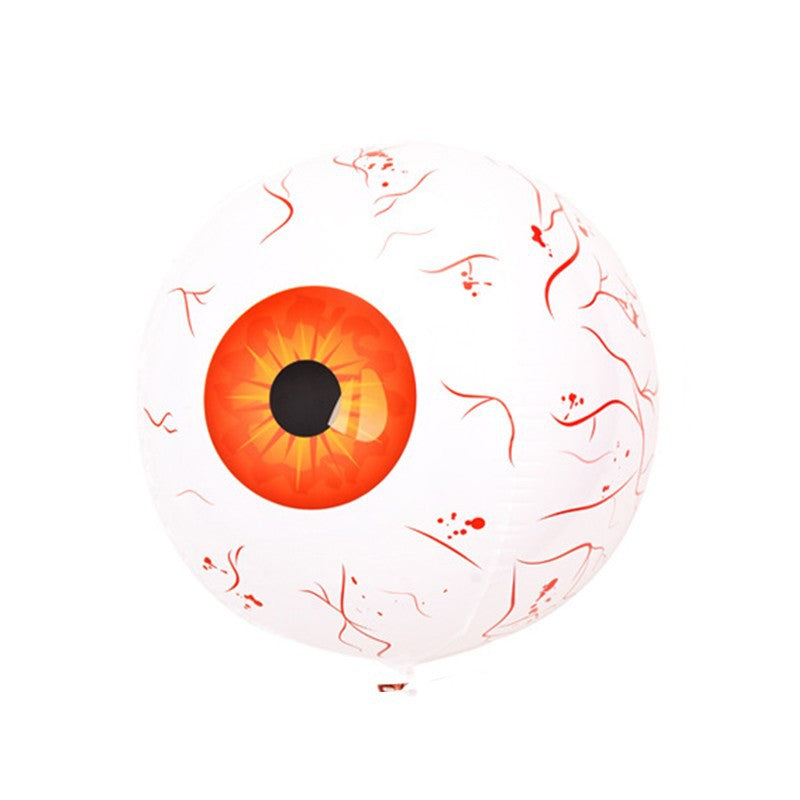 Halloween eyeball balloon inflatable decoration, showing a large spooky eye design for Halloween displays