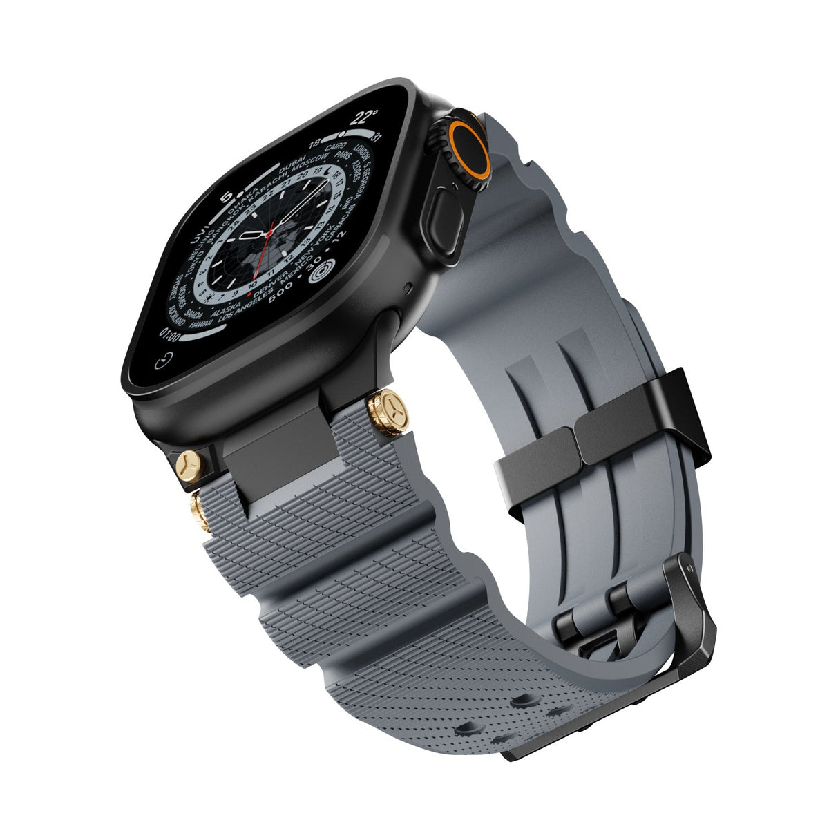Sports silicone watch strap in a sleek, flexible design иаа