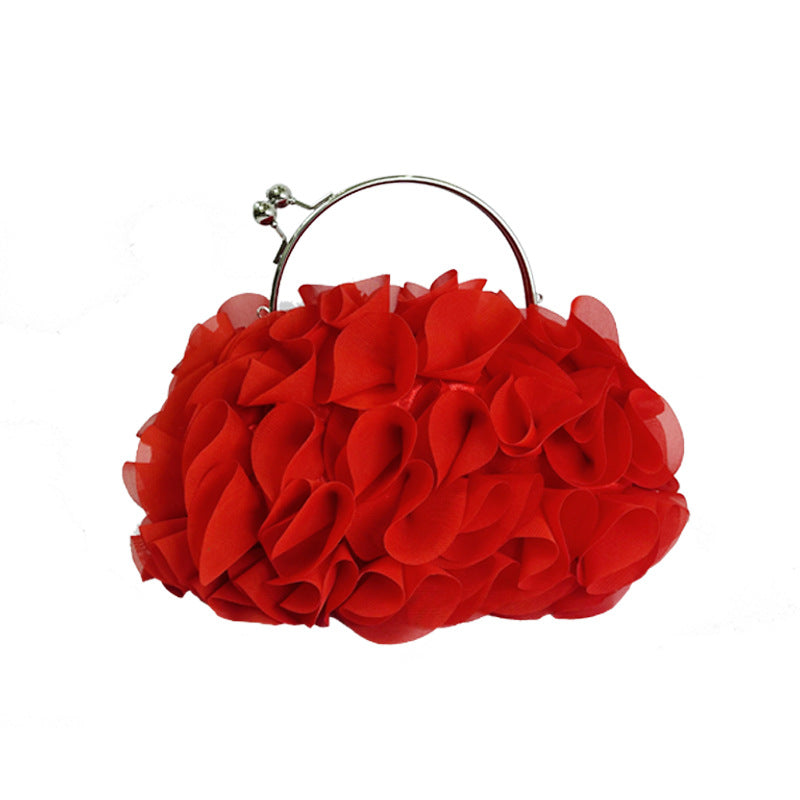 Women's three-dimensional lace casual handbag in detailed textured design