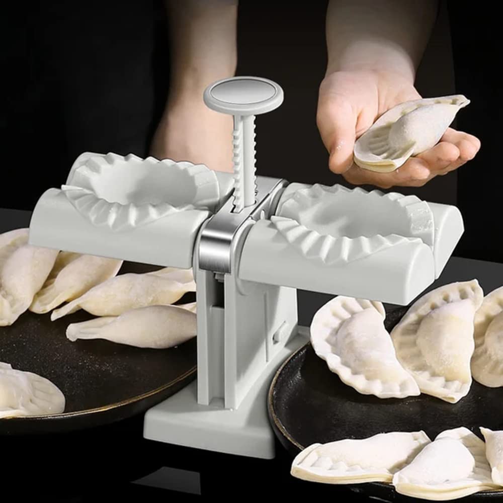 Double-head dumpling mould manual press noodle dumpling maker in durable kitchen accessory design
