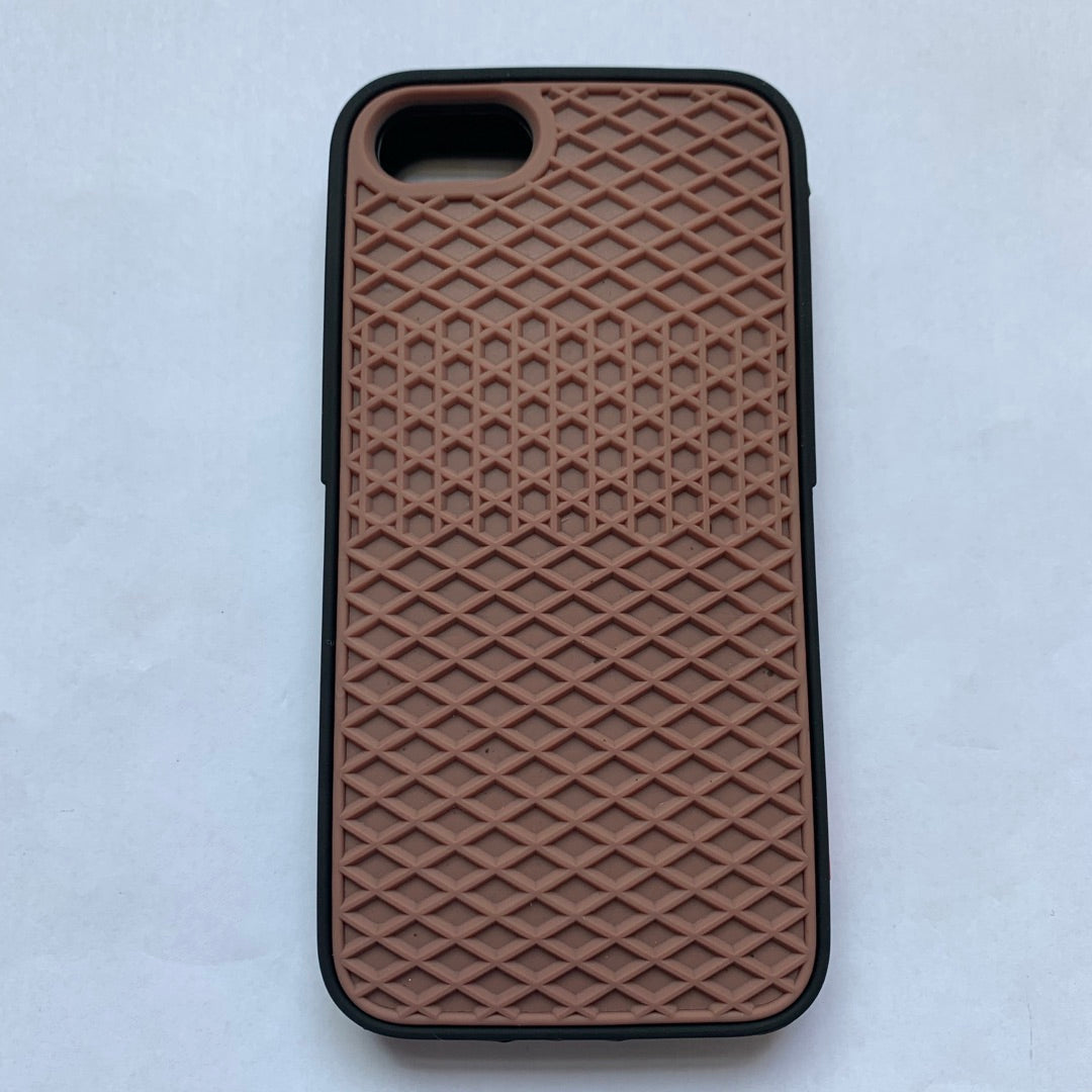 Waffle sole silicone phone case with textured tread pattern from My Store
