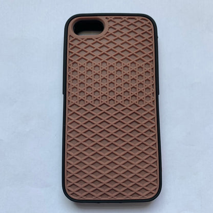 Waffle sole silicone phone case with textured tread pattern from My Store
