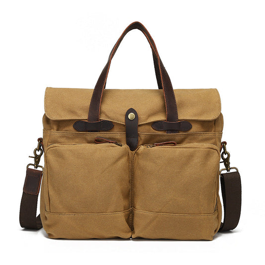 Portable men's one-shoulder crossbody briefcase for outdoor travel, My Store brand