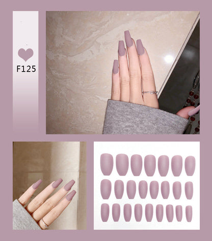 Nail Art Scrub Ballet fake nails by My Store, featuring a ballet-inspired design for manicured fingertips