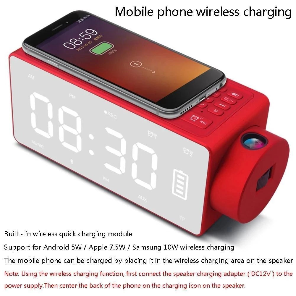 S91S wireless Bluetooth speaker clock with digital display and compact modern design