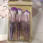 BackUpMyFileSNOW® 10-piece essential makeup brush kit with various brushes for foundation, eyeshadow, and blending.