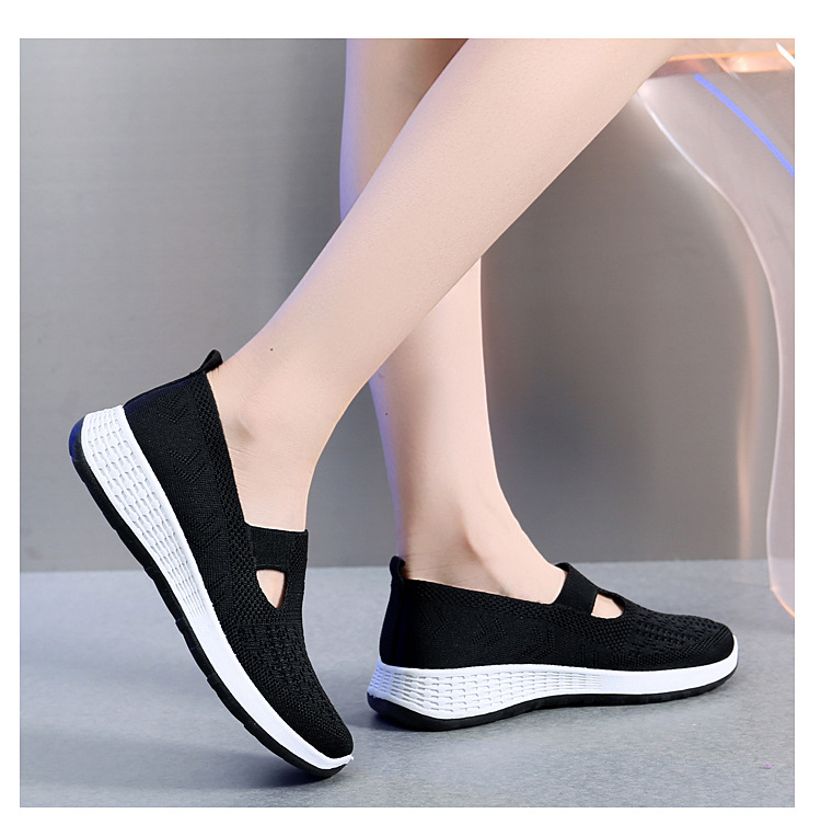 BackupMyFilesNow CoolMesh EasyWear Shoes in black with breathable mesh design and comfortable sole, suitable for casual wear.