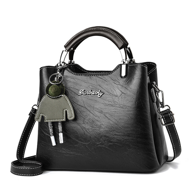Simple Retro small handbag for women in a classic, compact design