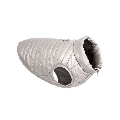 Autumn winter full nylon zipper puppy jacket in a cozy design for small dogs