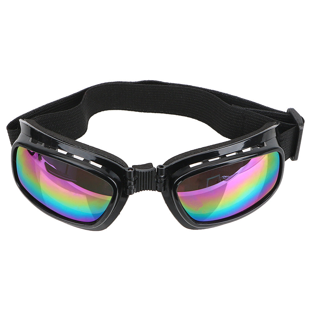 Outdoor cycling glasses with sporty wraparound frame and clear lenses