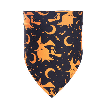 Halloween pet saliva towel for dogs and cats with festive design