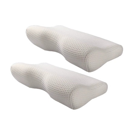 Cervical memory foam neck pillow for ergonomic head and neck support