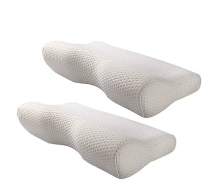 Cervical memory foam neck pillow for ergonomic head and neck support