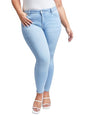 BackUpMyFilesNow YMI Plus Eco-Friendly Wannabettabutt Skinny Jeans 14, showing fit and denim texture in natural light
