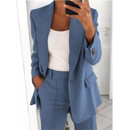 Women's Slim Fit Lapel Cardigan for Business and Daily Wear