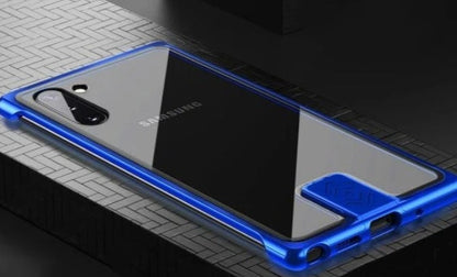 Transparent glass mobile phone case