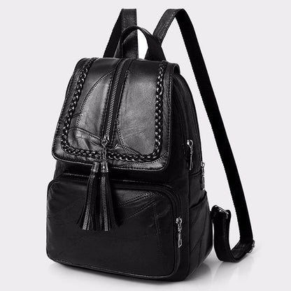 Designer Women's High-Quality Soft Leather Backpack