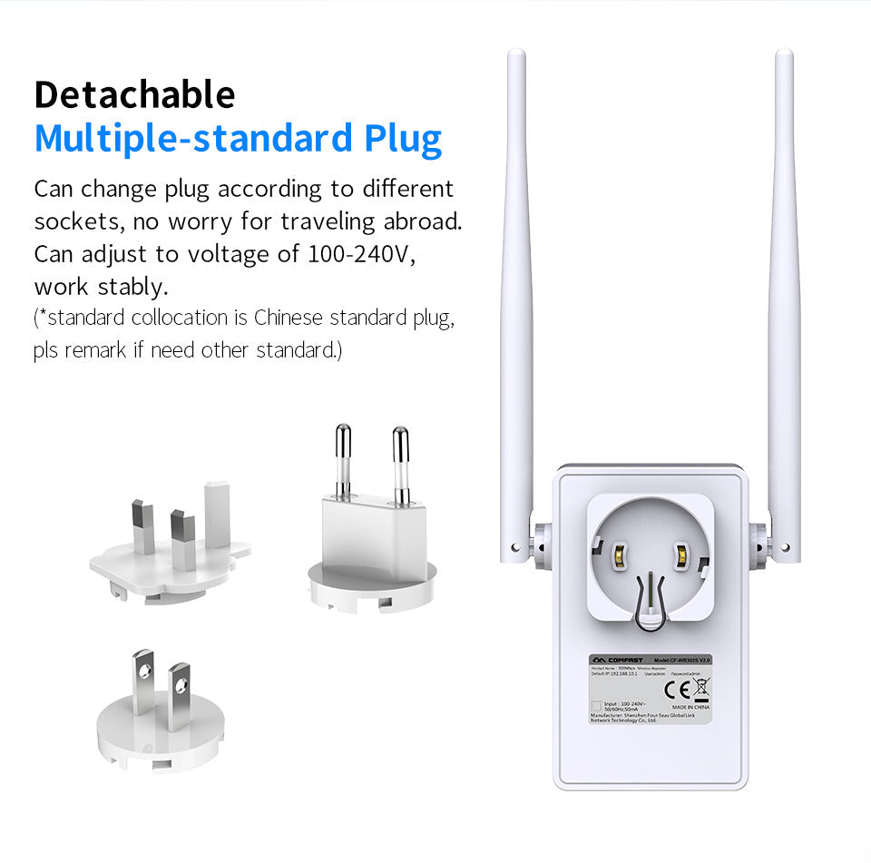 Dual-band 1200-megabit wireless relay router, compact white design with antennas