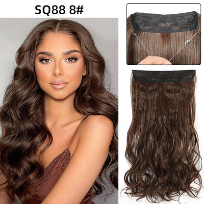 Adjustable Synthetic Hair Curtain Wig for Women