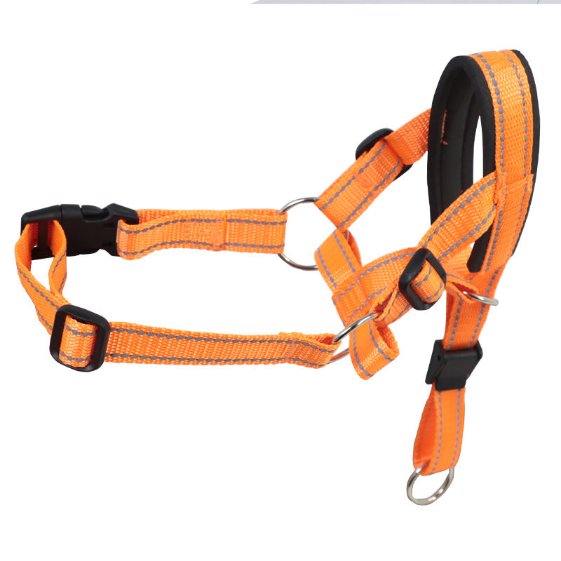 Anti-barking, anti-bite explosion-proof nylon pet muzzle, Type 4, shown from the side