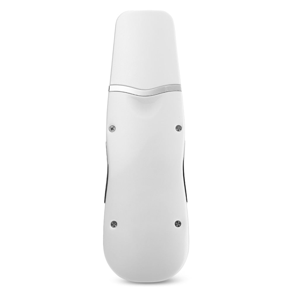 Blackhead suction device for liposuction-style pore cleansing, shown in black with electric vacuum nozzle