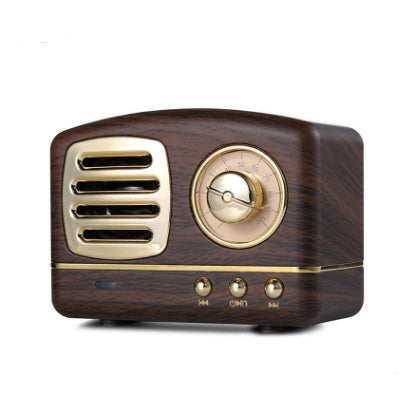 Retro knob wireless Bluetooth speaker with U disk and card radio, portable multi-color Bluetooth audio device