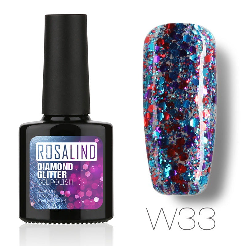Nail Diamond Nail Gel in a clear jar with sparkling finish, My Store brand