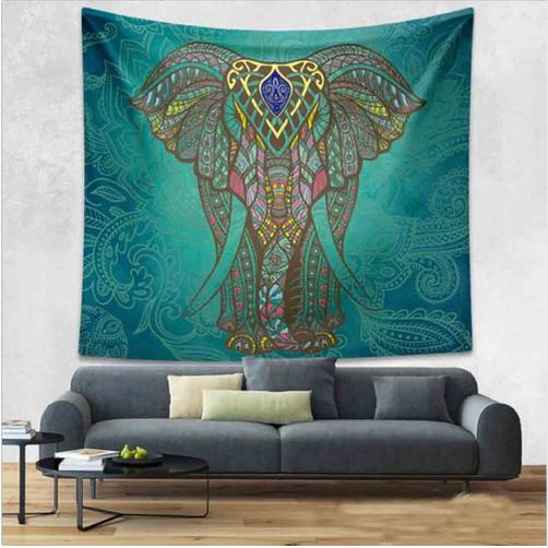 Stamp Bohemia Beach Blanket Mural beach blanket with colorful bohemian design and decorative patterns