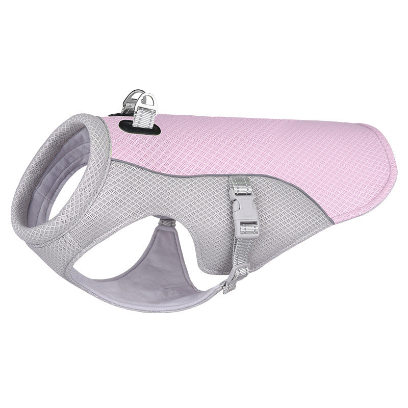 Summer pet outdoor breathable cooling vest by My Store for dogs in warm weather