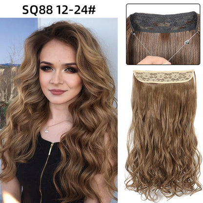 Adjustable Synthetic Hair Curtain Wig for Women