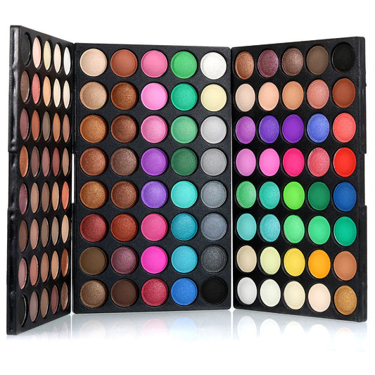 120-color matte eyeshadow palette with soft cosmetic powder shades for professional makeup looks