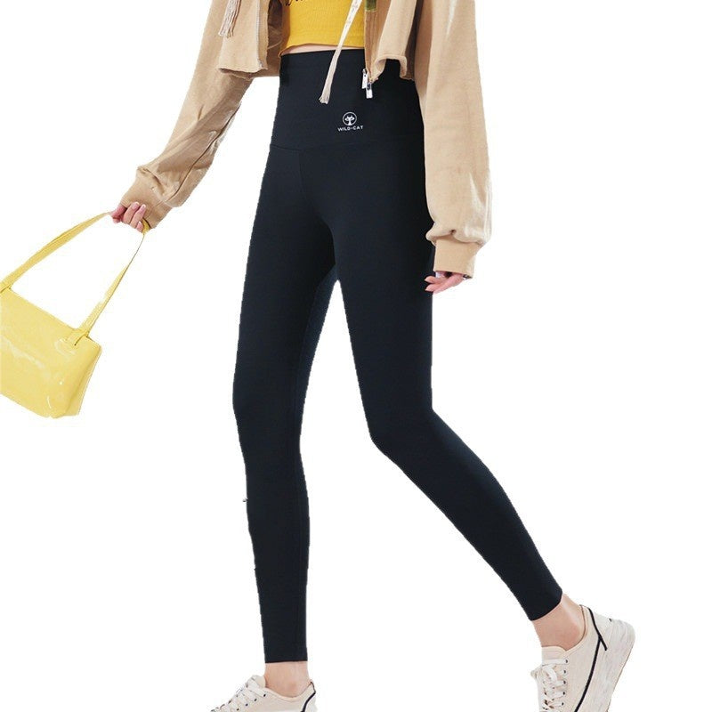 Women's brushed pants with jelly-like waistband, shown as a base layer garment