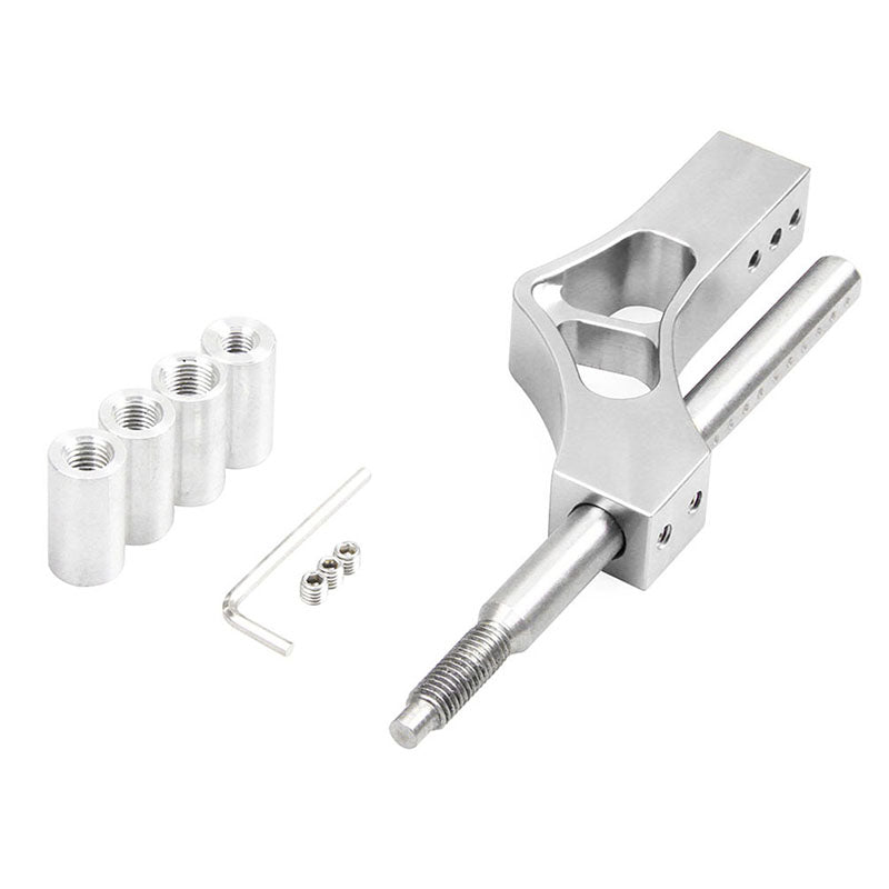 Adjustable gear lever car modification accessory in a close-up product view