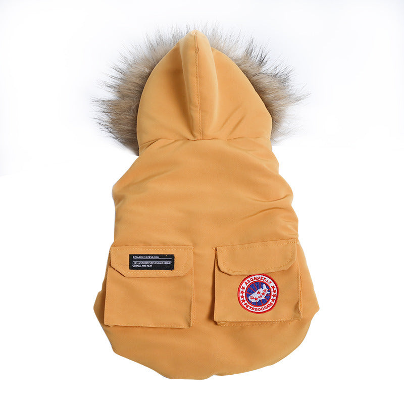 Fadou cotton padded vest in a quilted design, front view