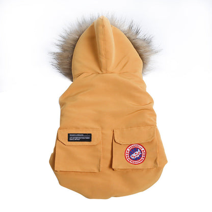 Fadou cotton padded vest in a quilted design, front view