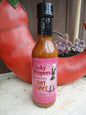 Cinderosa Ranch Perky Peppers Chipotle Hot Sauce bottle with label, featuring smoky chipotle peppers and bold flavor.