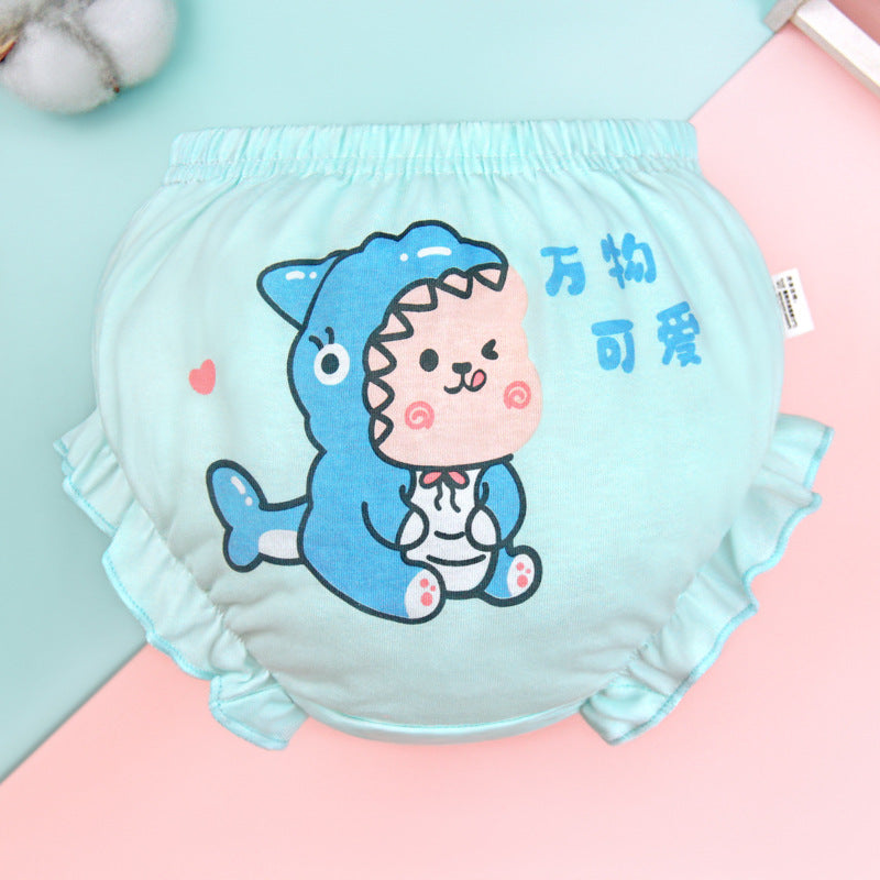 Korean Style Shorts Children's Briefs Girls' Underwear Without Pp