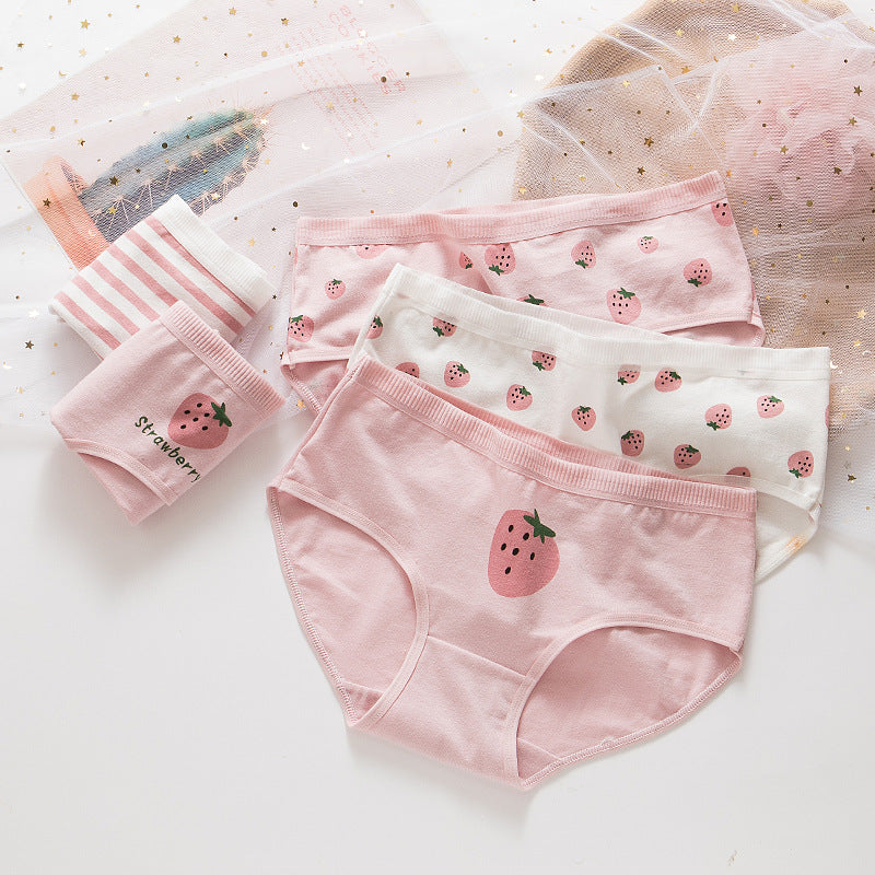 Girls' cotton cute underwear by My Store in a soft, colorful design