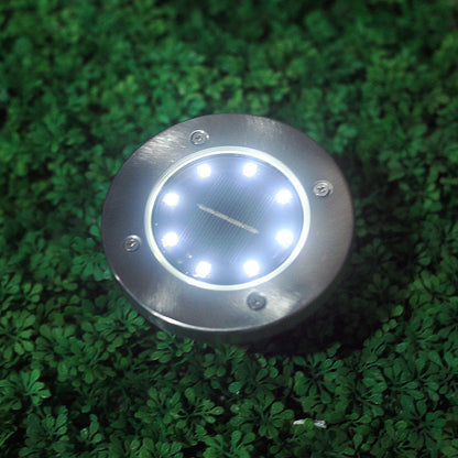 Outdoor stainless steel garden landscape light with modern cylindrical design for pathway and lawn illumination
