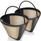 2 Reusable Cone Coffee Filters for Cuisinart Coffee Makers Compatible with 10-12 cup Cuisinart Coffee Brewers