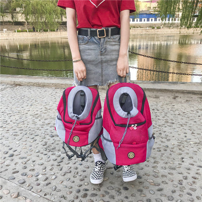 Pet backpack dog backpack by My Store, showing a compact carrier with padded straps and breathable mesh panels