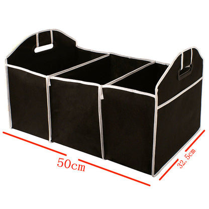 Car storage box trunk bag, folding Oxford vehicle tool organizer for back seat and interior accessories