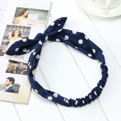 Big bow tie bunny ears headband with oversized bow and playful rabbit ears my store