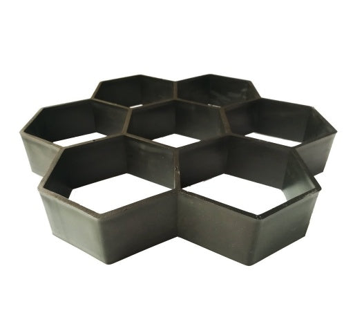 Ultralight DIY garden paving mould, hexagonal fancy concrete stepping stone mold