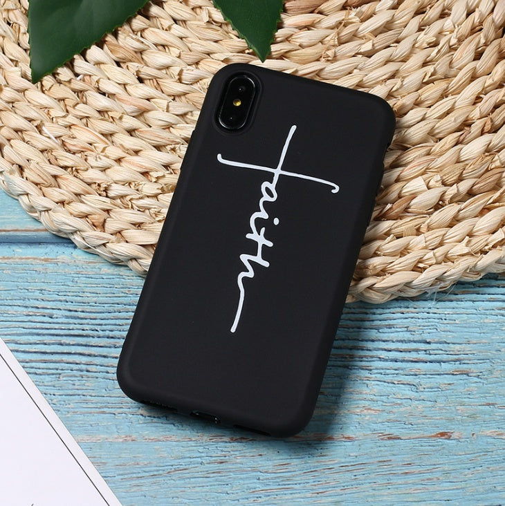 Apple Cross phone case, cross design on protective case