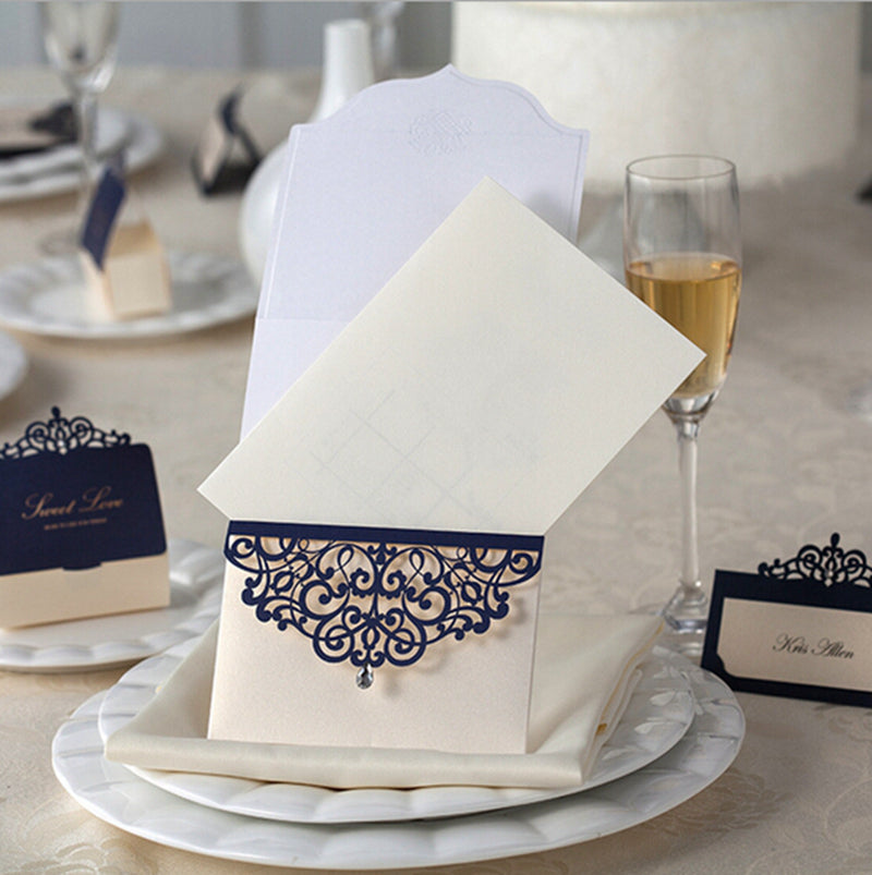 Personalized custom invitation card featuring elegant design and customizable text