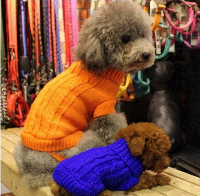 Dog sweater by My Store in a cozy knit design for pets