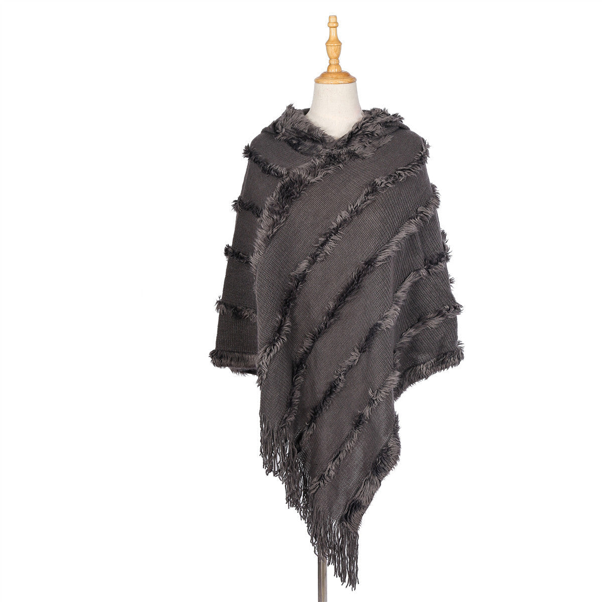 Warm shawl scarf in a soft, cozy design displayed against a clean background
