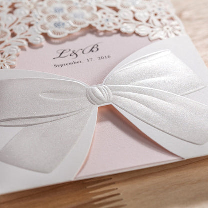 Personalized custom invitation card with elegant design and customizable details