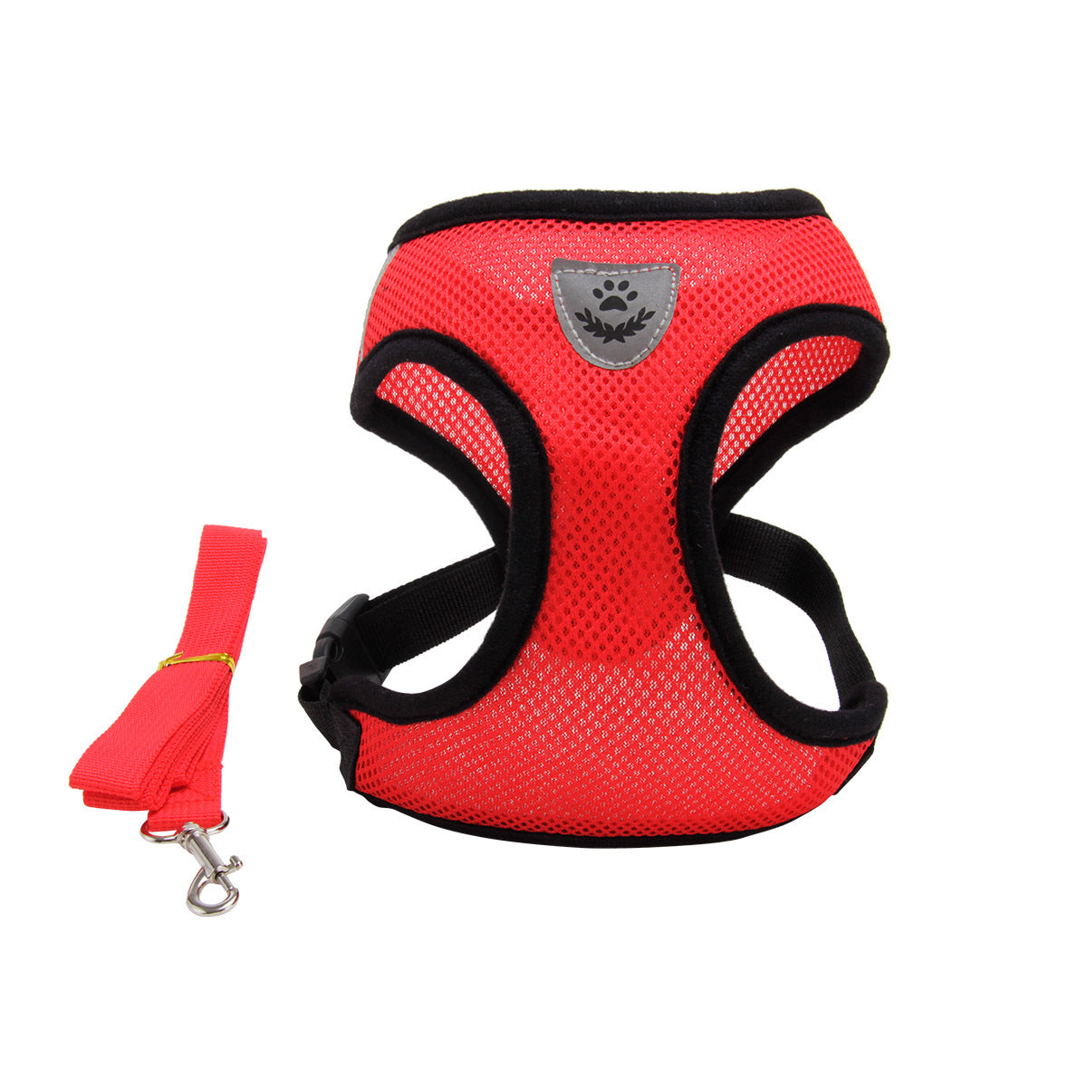 Multi-color fashionable dog harness from My Store displayed flat with adjustable straps and high-end design